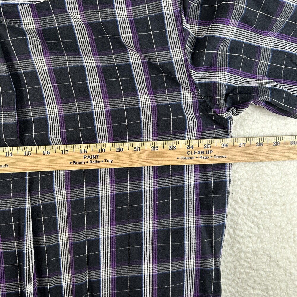 Roper Shirt Mens XL Black Plaid Long Sleeve Button Down Western Casual Western - Picture 13 of 15